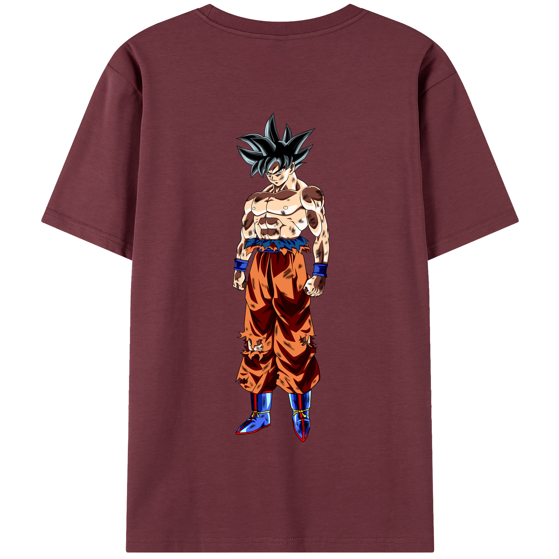 （画像用） ドラゴンボール 孫悟空（そん ごくう）Son Goku カカロット DRAGON BALL Kakarotto 綿100％半袖Tシャツ（背面プリント）